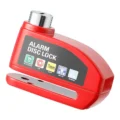 Candado de Freno Disco con Alarma Rojo
