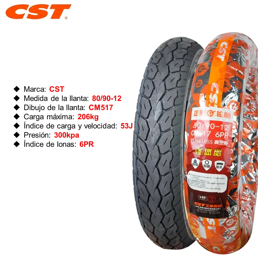 llanta CST 80 90-12 CM517 Polaris ficha llanta CST 80 90-12 CM517 Polaris ficha