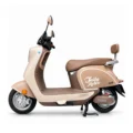 moto eléctrica beige vintage
