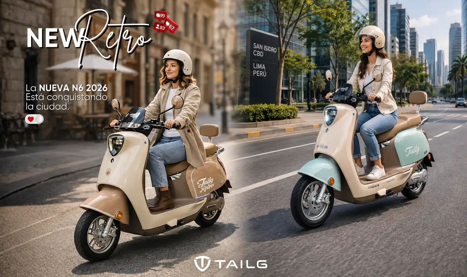 TAILG N6 Super S estilo urbano vintage
