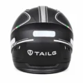 Casco Doble Visor Abierto byb730 negro mate posterior