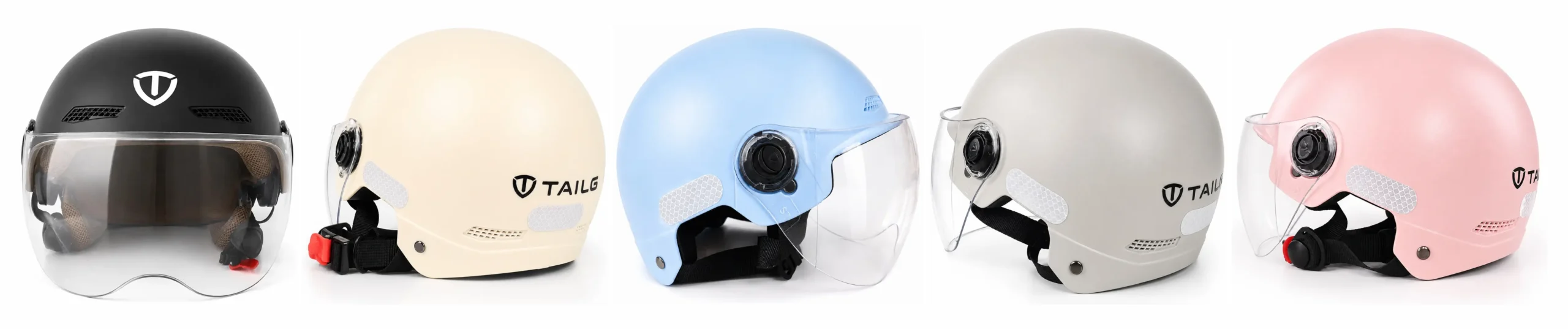 casco bicimoto WG5 5 colores diferentes posiciones