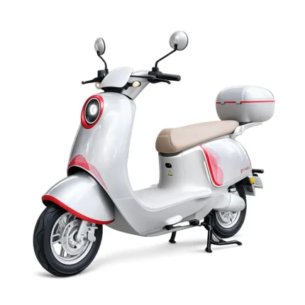 moto vintage con cajuela extra