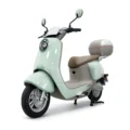 moto vintage verde