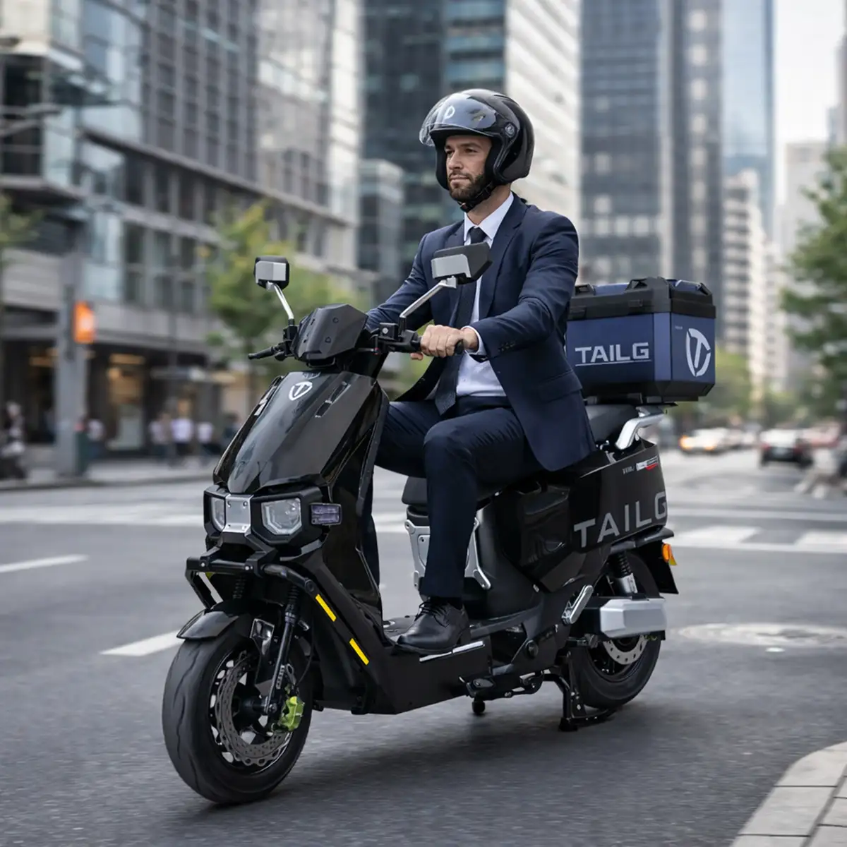 Maneja Moto eléctrica TAILG F55L con batería de litio extraíble en lima