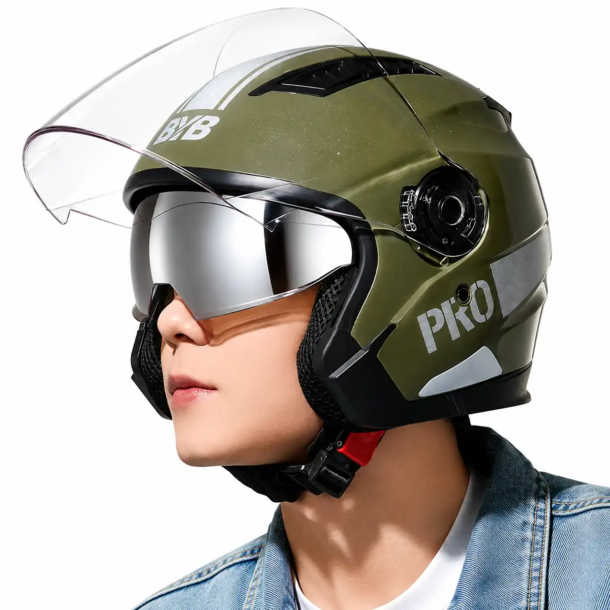 casco BYB720 verde casco BYB720 verde