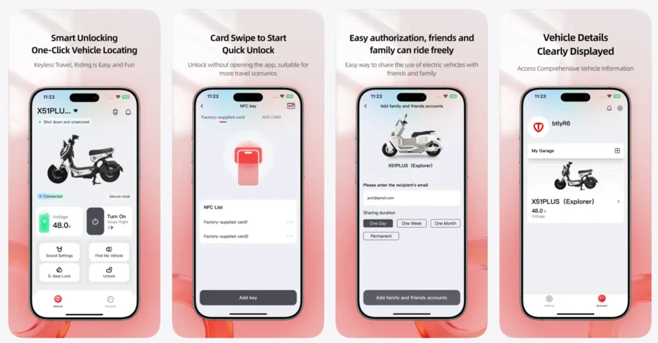TAILG APP muestras de pages